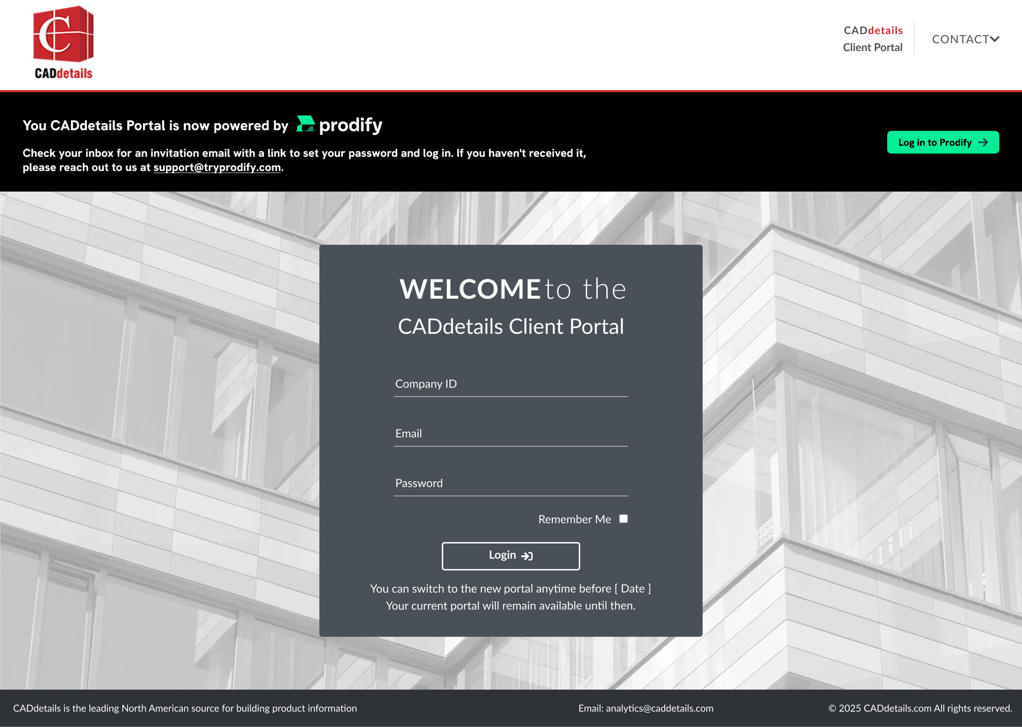Client portal login