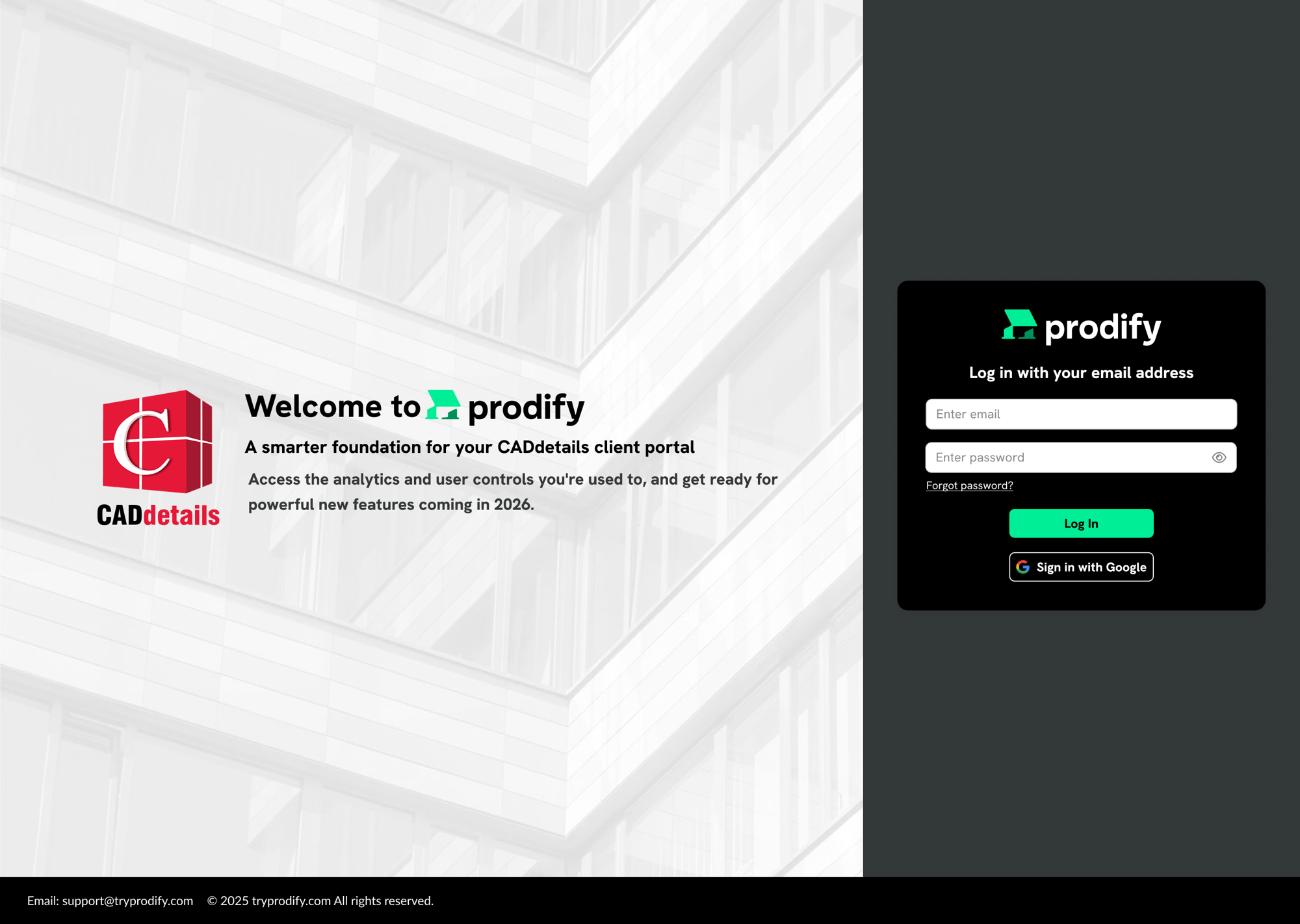 Login - Prodify
